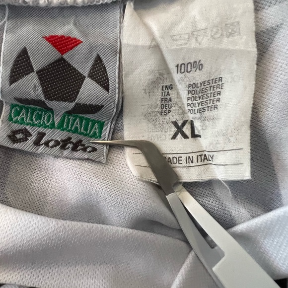 Vintage Calcio Italia Lotto 90s abstract geometric Soccer Jersey L / XL - Picture 4 of 4